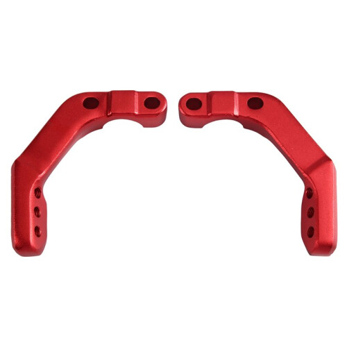 Motorcycle Handguard Support Bracket Mount 22mm Handlebar Tube Caps Handlebar Guard Clamp Universal Red