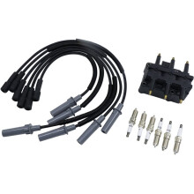 UF305 Ignition Coil Pack & Wires Set for Pacifica/Town & Country 2010 2009-2005 Voyager 2003 3.8L, Spark Plugs