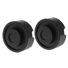 2X Black Rubber Slotted Floor Jack Pad Frame Rail Adapter for Pinch Weld Side Pad