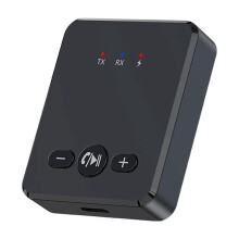 Adattatore 6.0 per Auto AUX 2-In-1 Ricevitore/Trasmettitore per Sistemi Audio Amplificatori PC A Casse Cuffie