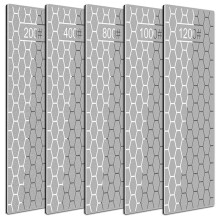 Diamond Whetstone Set, Sharpening Discs with Honeycomb Surface Plates, Coarse to Extra Fine 200/400/800/1000/1200 Grit