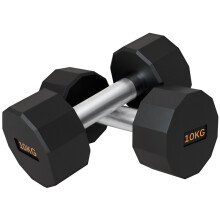 Dumbbells Weights Set with 12-Sided Shape and Non-Slip Grip for Men Women Home Gym Workout, 2 x 10kg