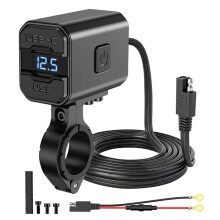 Adapter Gniazda Ładowarki USB Typu C do Motocykli 12V PD3.0 QC3.0 Szybkie Ładowarki do Telefonów i Tabletów na Kierownicę