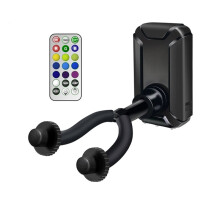 Suporte de Parede para Guitarra com LED RGB, Ideal para Estúdios Domésticos, Quartos, Salas de Música e Decoração para Guitarristas.
