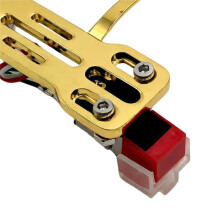 Universal Gold Turntable Headshell with AT-3600L Cartridge Pre-Mounted for LP Vinyl Record Players Phonographs A