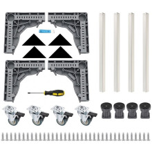 Carrinho Móvel Rolante Universal para Impressora 3D com Largura de 40-68cm e Rodas com Pés Niveladores para para para