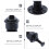 Pipe Handrail Bracket Black Iron 2 Pieces 6