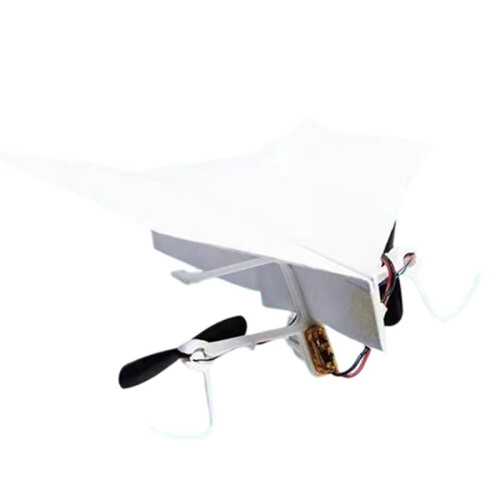 Kit de Avião de Papel Elétrico DIY com Motores Poderosos e Longo Tempo de Voo