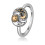 Sun Moon Ring 925 Sterling Silver Adjustable Open Ring 1