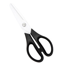 Black Ceramic Kitchen Scissors 8 inch Blade Metal Free