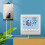 (White Backlight) Digital programmerbar termostat för gaspanna Intelligent rumstemperaturregulator Energibesparing 2