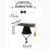 (D, One Size) Graduation Cap Bow Tie Necktie Tassels Set 3