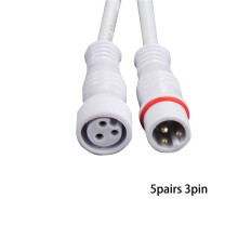 LED Light Bar Connector White IP65 5 Pairs 20cm