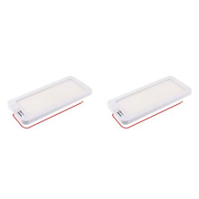 2X RV-Binnenverlichting 96LED 3-Kleuren Dimbare Binnenverlichting 12V-30V Plafondkoepellicht voor Campers, Campers, Vrachtwagens en Caravans