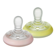 Tommee Tippee Night Time Soothers Pink/Yellow (2pk