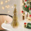 Christmas tabletop decorations plastic yellow tree 1