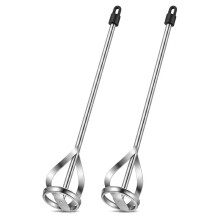 Paint Mixer for Drill,2 Pcs Paint Stirrer for Drill Bits in 1 to 5 Gallon Drums, Paddle Mixer for Mixing (16 Inch)