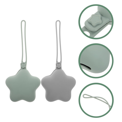 Silicone Pacifier Holder Case 2PCS
