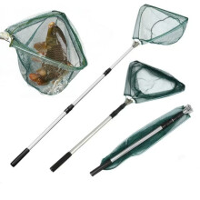 Landing Net Telescopic Folding Fishing Pole Extending Fly Sea Trout Carp Trout