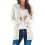 Women's Oversized Black and White Cardigan Sweater Long 1