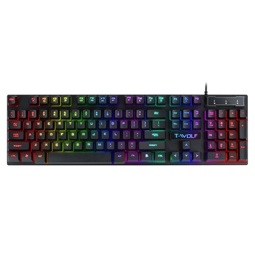 Mechanical Gaming Keyboard RGB 104-Key Blue Switch