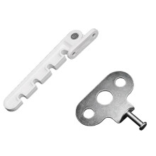 4X Nueva Ventana Limitador PosicióN del Pestillo Tope Abatible Viento Brace Puerta de Seguridad para el Hogar Ventanas Sash Lock Seguridad Infantil