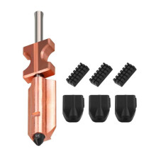 Voor Flashforge AD5X-Sproeiers: Verbeterde, Verwijderbare, Bimetallische Sproeiers van Gehard Staal (0,4 mm) met 3 Siliconen Hoesjes en 3 Borstels