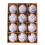 Christmas Ball Ornaments White Blue 12PCS 80mm 1