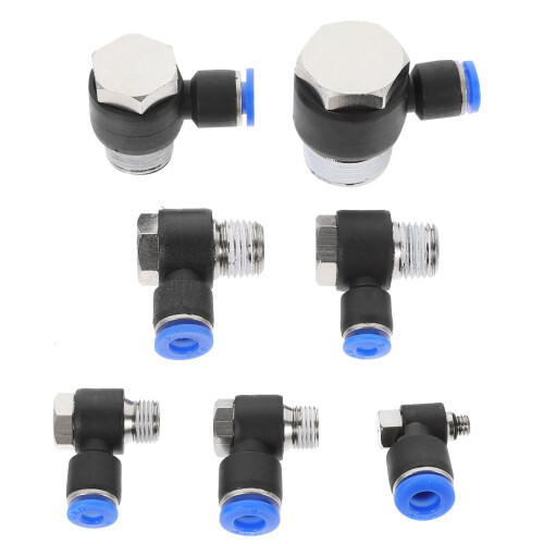 Air Hose Fitting Assortment Crimp Type 7 Pieces