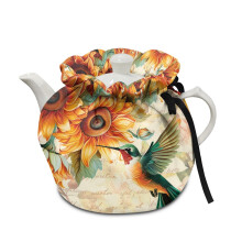 Hummingbird Sunflower Teapot Cozy Insulated 1 Piece