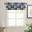 Bear Moose Kitchen Curtains Set Blue Retro Forest Animal 7