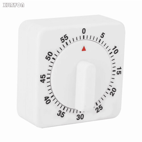 XILRVON Kitchen Mechanical Timer White Portable