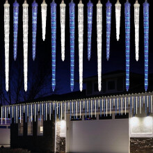 Meteor Shower Lights Outdoor Icicle 16.5 Inch 10 Icicles