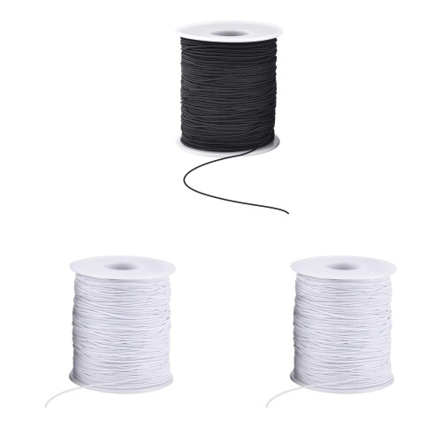 Elastic Band Thread 1mm Wide 50m per Roll