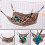 (Hammock 2nd Floor) Warm Plush Small Animal Hanging Hammock Cute Universal Bed 5