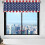 Independence Day Kitchen Curtains Valance Red Blue White 1