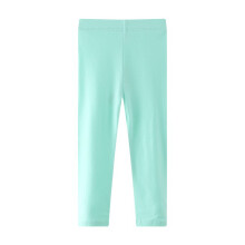Kids' Light Blue Solid Leggings for Girls 5-8 Years