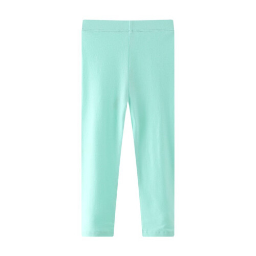 Kids' Light Blue Solid Leggings for Girls 5-8 Years