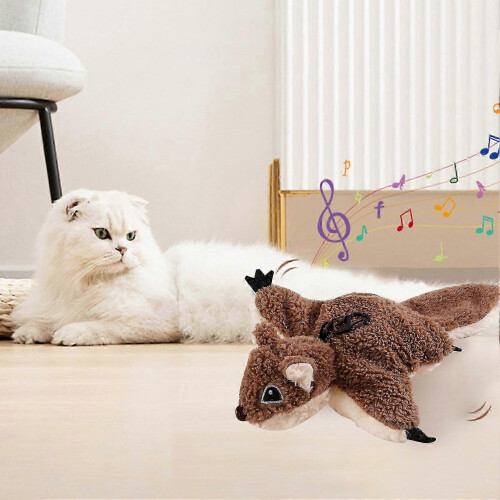 (D) Advanced Flying Cat Toy Mimics Chirps of Featherlike Bird 2