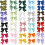 Mini Coquette Bows Polyester Ribbon Flowers 20 Colors 40 pcs 1