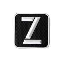 Military PVC Letter Patch Black Hexagon White Text Hook