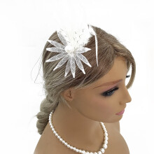 Feathered Flower Headpiece Lightweight Women Infants
