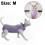 (Purple, M) Soft Post-Surgery Cat Recovery Suit Abdominal Wound Protective Pajama 2