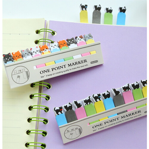 (Heart)1pc Stylish 150 Pages Sticker Bookmark Sticky Notes Creative Office School 2