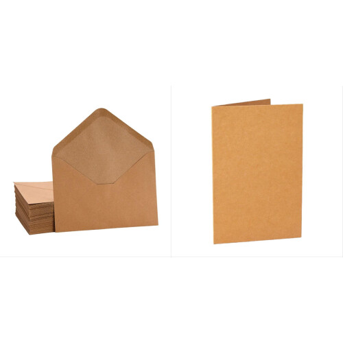 Heavyweight Blank Cards and Envelopes Set 50 pcs 1
