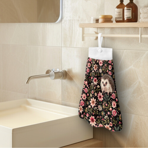 Floral Hedgehogs Kitchen Towel Set 2-Pack 2