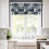 Bear Moose Kitchen Curtains Set Blue Retro Forest Animal 3