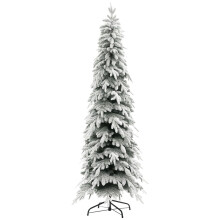 7ft Snow-Covered Unlit Artificial Christmas Tree