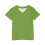 Girls Short Sleeve V-Neck Solid Top Green 4-5 Years 5