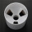 2pcs 2.7cm Aperture Outdoor  Training Flagpole Hole Cup  Training Aids Three Holes White Plastic  Hole Cup 8
